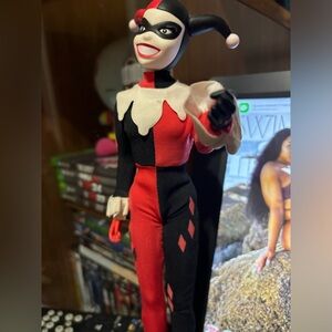 DC Comics Harley Quinn Action Figure Doll- Red, Black, White